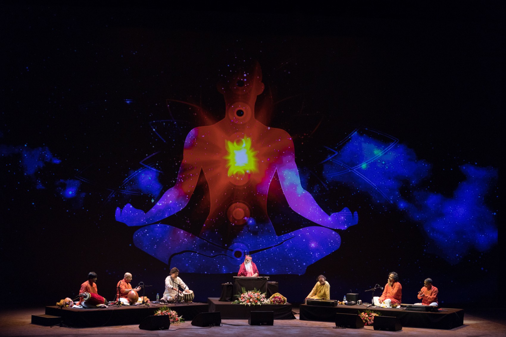 Divine music performance by Sri Swamiji